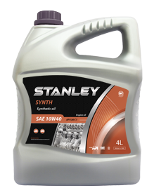 Полусинтетическое моторное масло Stanley Racing 10W40 для дизельных двигателей автомобилей с пробегом в несколько лет, альтернатива синтетическомо маслу.